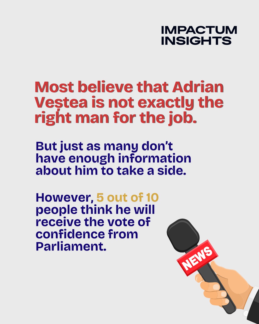 Most believe Adrian Vestea is not exactly the right man for the job